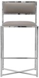 Modus Furniture Amalfi Chrome/Taupe X-Base Bar Stool-2