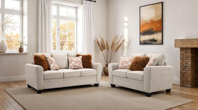 Furniture of America® Enea Taupe Sofa-2