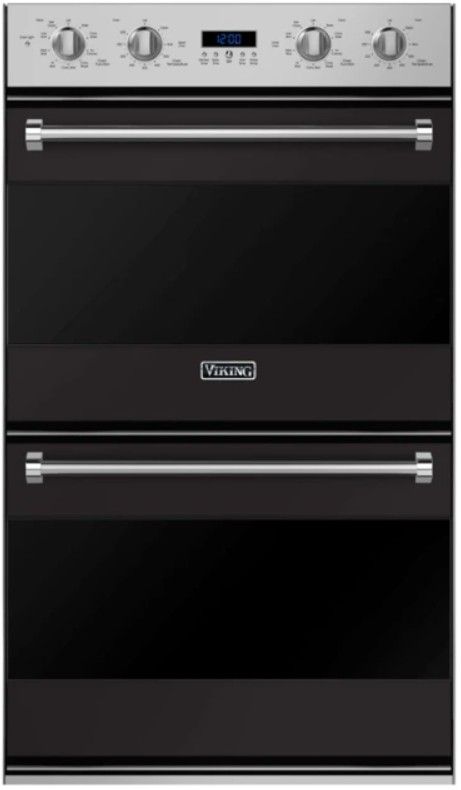 Viking® 3 Series 30" Onyx Double Electric Wall Oven-0