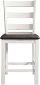 Elements International Martin 5-Piece Dark Brown/White Counter Dining Set-2
