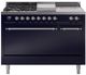 Ilve® Nostalgie II Series 48" Midnight Blue Pro Style Dual Fuel Range-1