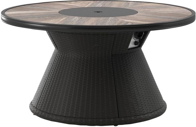 Signature Design by Ashley® Marsh Creek Brown Round Fire Pit Table-2