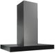 Best® Ispira 36" Black Stainless Steel with Black Glass Chimney Wall Mounted Range Hood-0