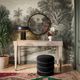 TOV Furniture Lakka Black Velvet Ottoman-1