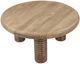 Classic Home Ilaria Sand Washed Round Coffee Table-3