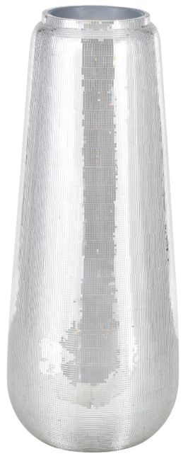 Deco Marche Silver 40" Fiberglass Mosaic Floor Decorative Vase-1