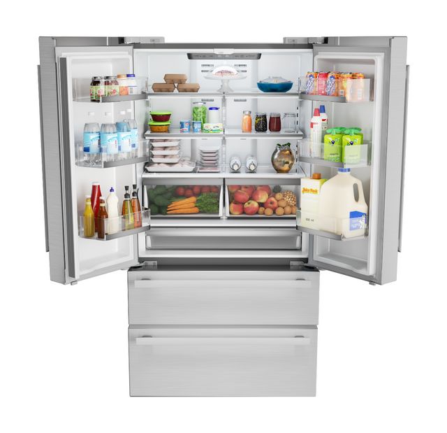 Sharp® 36 in. 22.5 Cu. Ft. Stainless Steel Counter Depth French 4-Door Refrigerator-3