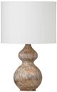 Bassett Mirror Caveette Brown/White Washed Table Lamp-0