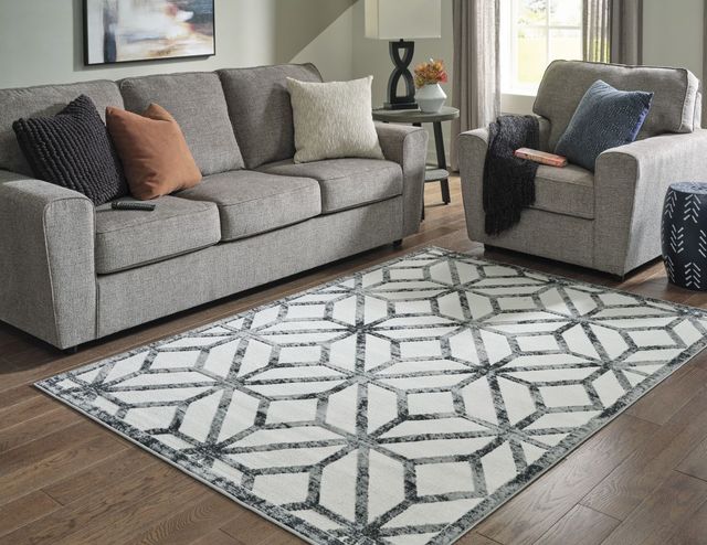 Signature Design by Ashley® Reidland Black/Cream/Gray 5'x7' Medium Area Rug-3
