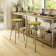 Amisco Customizable Button Upholstered Swivel Bar Stool-1