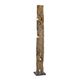 Moe's Home Collection Teak Wood Panels On Black Marble Stand-0