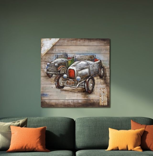 YHD Vintage Car Show Wall Art-1