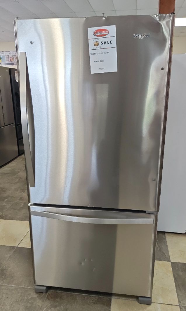 Whirlpool® Gold® 33 in. 22.1 Cu. Ft. Stainless Steel Bottom Freezer Refrigerator