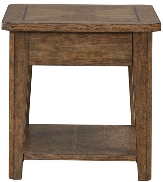Liberty Furniture Carolina Park Amber Brown End Table-4