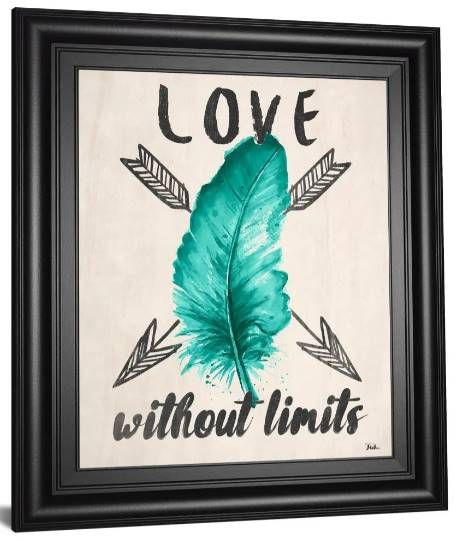 Classy Art Teal Fearless Limits II by Patricia Pinto Wall Art -1