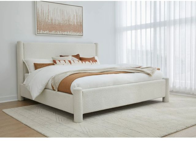 Modus Furniture Burke Cottage Cheese California King Upholstered Platform Bed-1