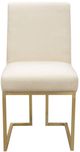 Diamond Sofa® Skyline 2-Piece Brushed Gold/Cream Dining Chair Set-1