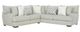 Albany Industries 2-Piece Tweed Silver Sectional-0