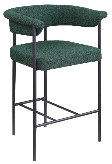 Meridian Furniture Malin Green/Matte Black Counter Stool-0