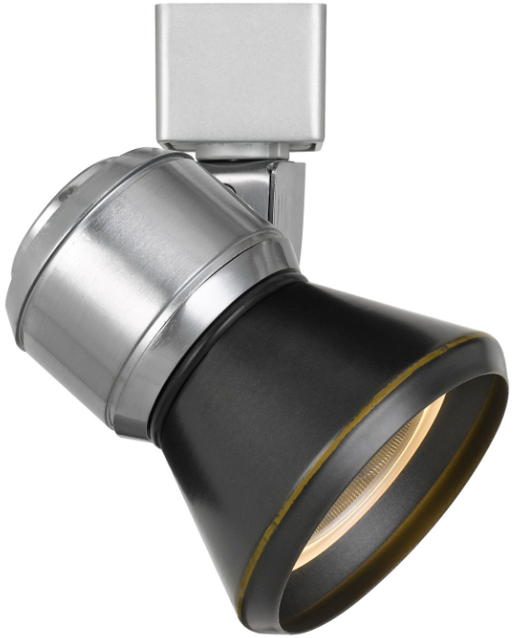 Cal® Lighting & Accessories Black/Brushed Steel Track Light-1