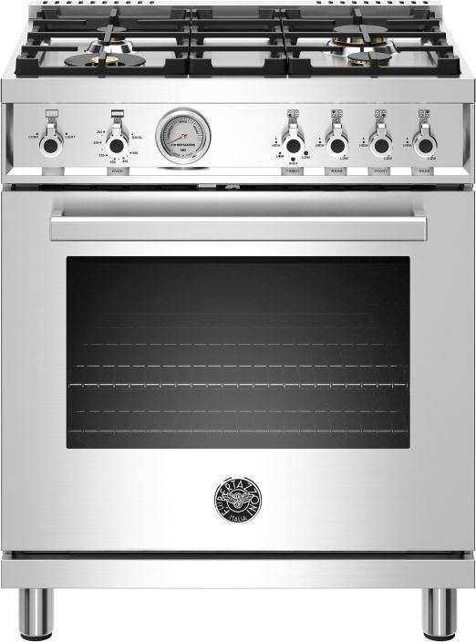 Bertazzoni Professional Series 30" Stainless Steel Freestanding Gas Range-0