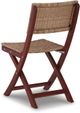 Signature Design by Ashley® Safari Peak 3-Piece Brown Outdoor Chairs with Table Set-3