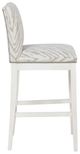 Fairfield® Customizable Entree Dining Nova Bar Stool with Linen Legs-2