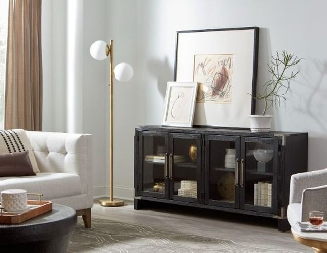 aspenhome® Quincy Vintage Black 66" Console-1