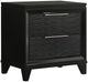 Crown Mark Cressida Black Nightstand-0