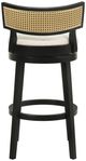 Armen Living Noely 3-Piece Black/White Barstool Set-5