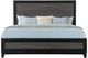 Global Furniture USA Lisbon 4-Piece Black/Gray King Panel Bedroom Set-1