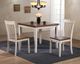TEI SmartBuy Antique White/Walnut Dining Table-2