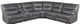 Mazin Furniture Dyersburg Gray 6-Piece Power Reclining Sectional-0