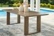 Signature Design by Ashley® Serene Bay Dark Brown Aluminum Outdoor Dining Table-5