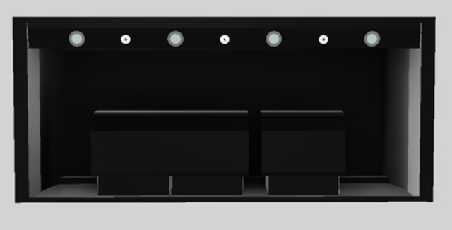 Vent-A-Hood® Designer Series 54" Black Wall Mounted Range Hood-2