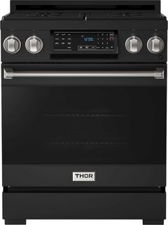 Thor Kitchen® Gordon Ramsay Series 30" Matte Black Freestanding Gas Range