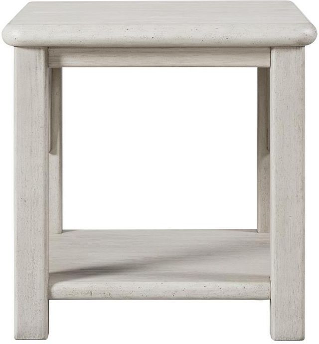 Bernards Opal White End Table-2