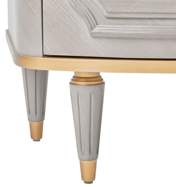 Michael Amini® St. Charles Dove Gray 3-Drawer Nightstand-3