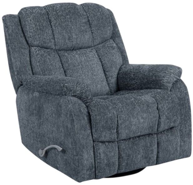 American Wholesale Furniture Calgary Slate Manual Swivel Glider Recliner-0