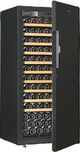 EuroCave Pure Series 27'' Black Piano Built-In or Freestanding Wine Cooler with 141 Bottle Capacity-0