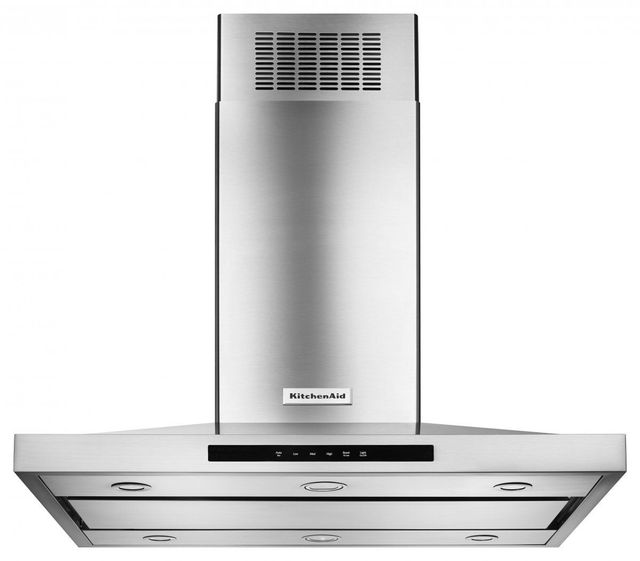 KitchenAid® 36'' Stainless Steel Island Mount Canopy Range Hood-1