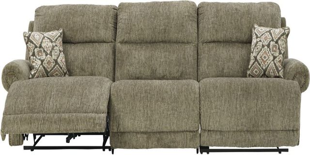Signature Design by Ashley® Lubec 3-Piece Taupe Reclining Sofa-1