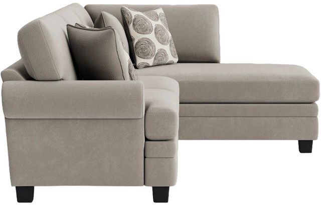 Albany Industries 2-Piece Groovy Smoke Right-Arm Facing Chaise Sectional-3