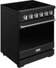 Thor Kitchen 30" Black Pro Style Electric Range with Precision Knob Control & Stainless Steel Hardware-2