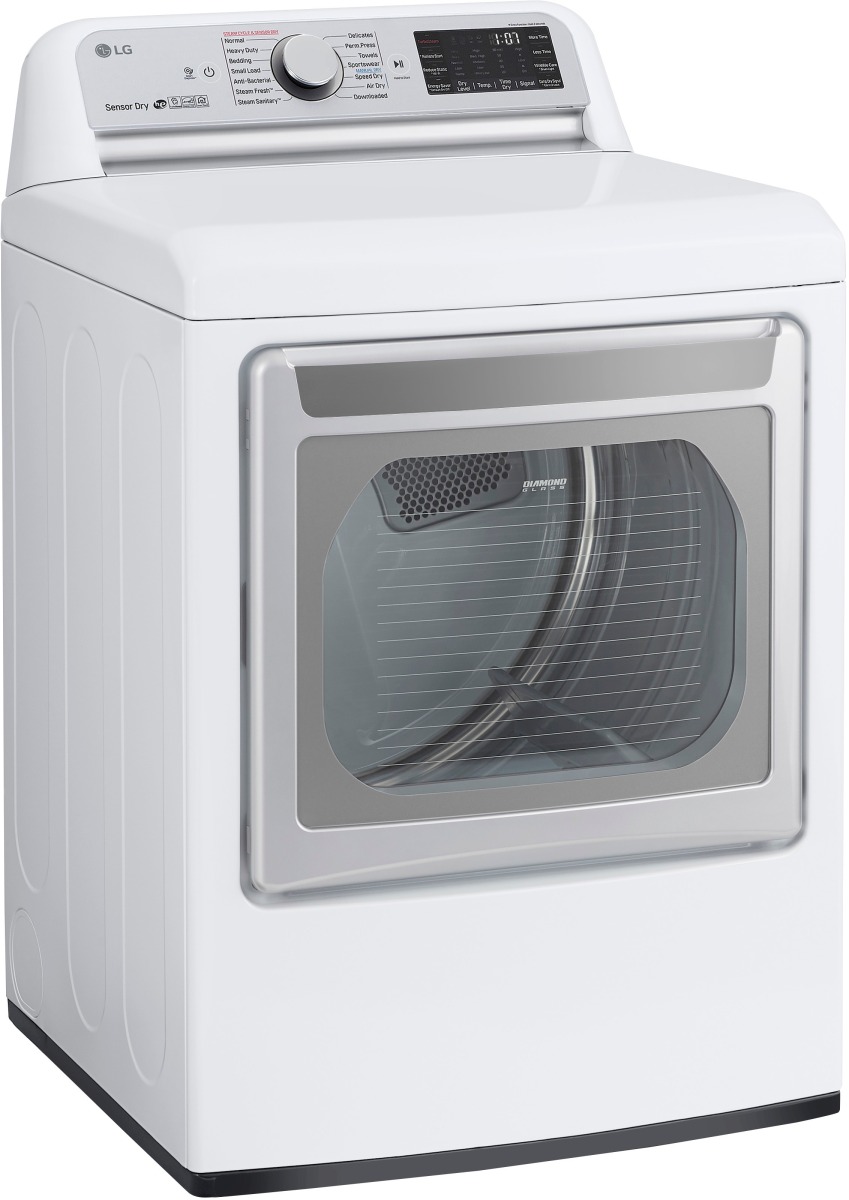 LG 7.3 Cu. Ft. White Front Load Electric Dryer Bargain Supply