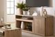 aspenhome® Lyndon Light Cashmere 75" Console with Fireplace-1