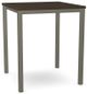 Amisco Customizable Carbon Solid Ash Bar Table-0