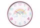 Monarch Specialties Inc. Multi-Colored Pastel 18" Wall Clock For Kids with Rainbow Image-0