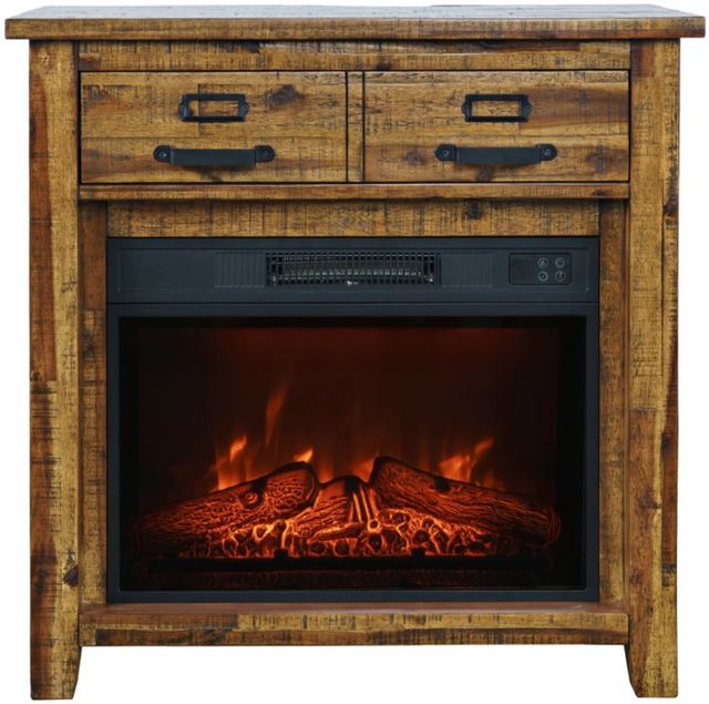 Jofran Inc. Cannon Valley Brown 32" Fireplace-2