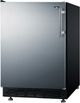 Summit® 24" 5.8 Cu. Ft. Stainless Steel/Black Compact Refrigerator-2